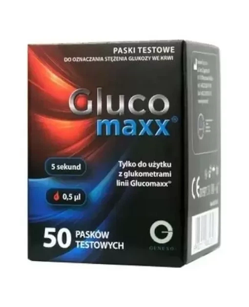 Тест-смужки Glucomaxx, 50 штук - Фото 1 Тест-смужки Glucomaxx, 50 штук - изображение 1