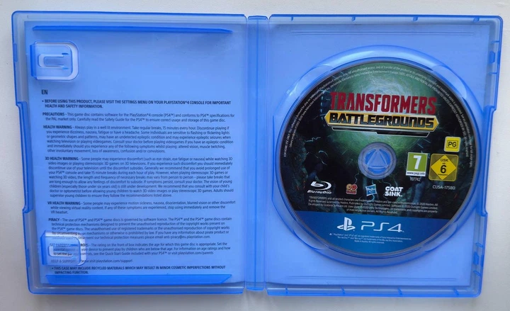 Диск для PlayStation 4 - Transformers Battlegrounds, русские субтитры, Б/У - Фото 2 Диск для PlayStation 4 - Transformers Battlegrounds, русские субтитры, Б/У - изображение 2