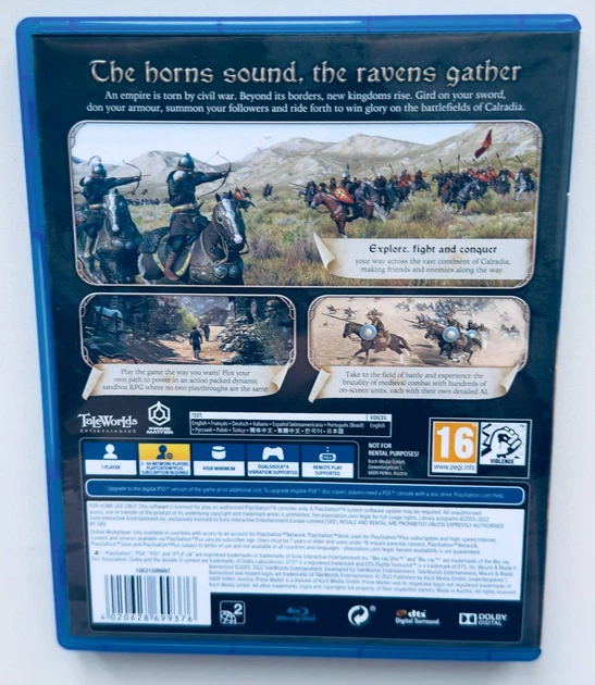 Диск для PlayStation 4 - Mount & Blade II Bannerlord, русские субтитры, Б/У - Фото 3 Диск для PlayStation 4 - Mount & Blade II Bannerlord, русские субтитры, Б/У - изображение 3