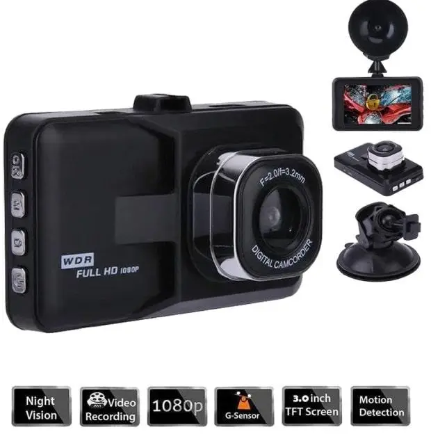 Автомобильный видеорегистратор DVR Full HD 1080P 2,7" - Фото 3 Автомобильный видеорегистратор DVR Full HD 1080P 2,7" - изображение 3