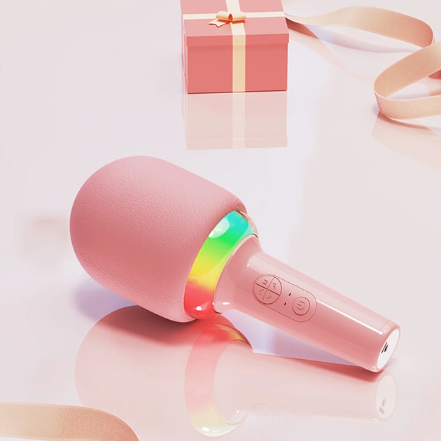 Мікрофон-караоке PowerMe SingStar Glow Pink - Фото 5 Мікрофон-караоке PowerMe SingStar Glow Pink - зображення 5