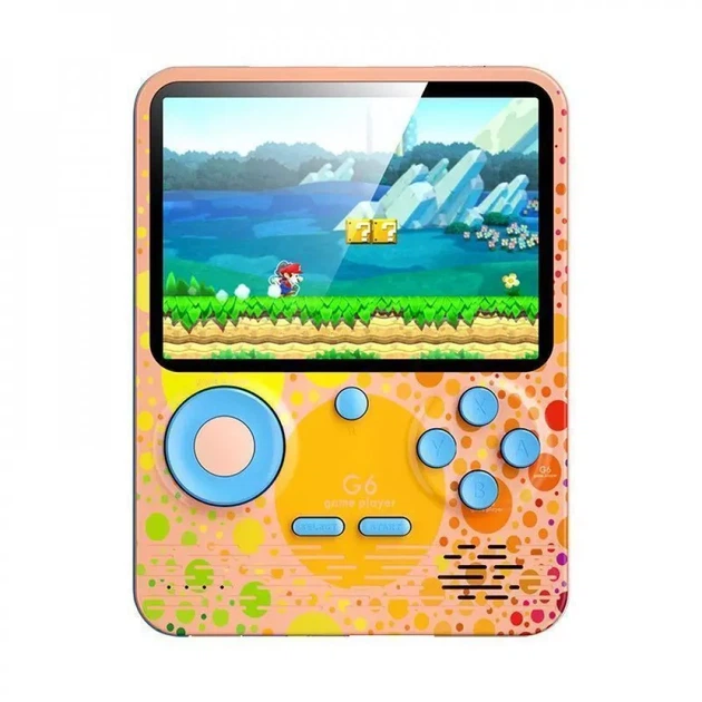 Портативная игровая консоль G6 3.5 дюйма 6000mAh Pink - Фото 3 Портативная игровая консоль G6 3.5 дюйма 6000mAh Pink - изображение 3