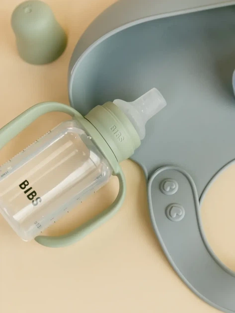 Дитяча пляшечка непроливайка з носиком BIBS Baby Sippy Bottle Spout Silicone Ivory 150 ml - изображение 3