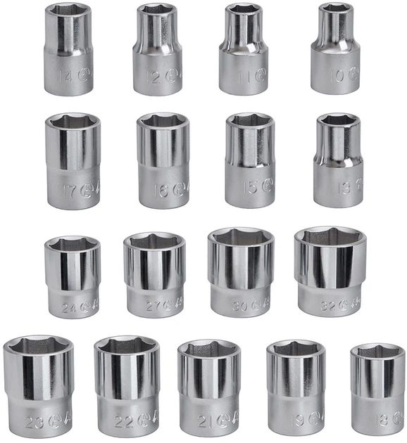 Набір інструментів Hans Tools 1/2", 3/8", 1/4" 163 предмети (TK-163) - зображення 11