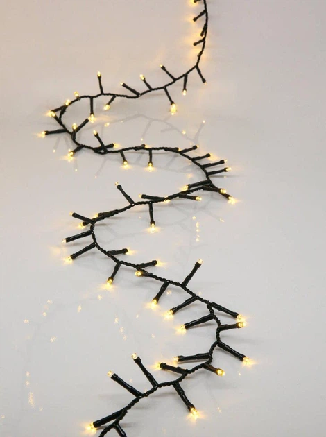 Гірлянда Новорічна світлодіодна «Феєрверк» VALESO багаторежимна, 200 LED, 2.3 м, тепле світло, зелений дріт - зображення 4