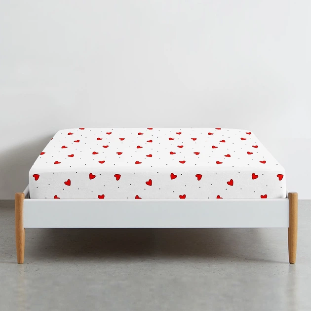 Простынь на резинке Cosas CHERRY HEARTS Ранфорс 200х220х20 (4822052398050) - изображение 2