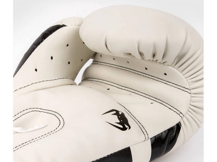 Боксерські рукавички VENUM Elite Boxing Gloves 12 унцій білий/чорний (3985) - зображення 4
