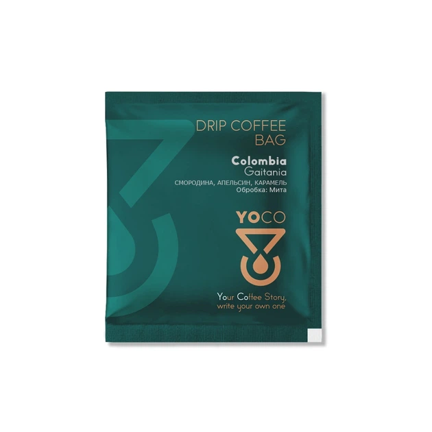 Дріп-кава YOCO Colombia Gaitana 15 шт - Фото 2 Дріп-кава YOCO Colombia Gaitana 15 шт - изображение 2