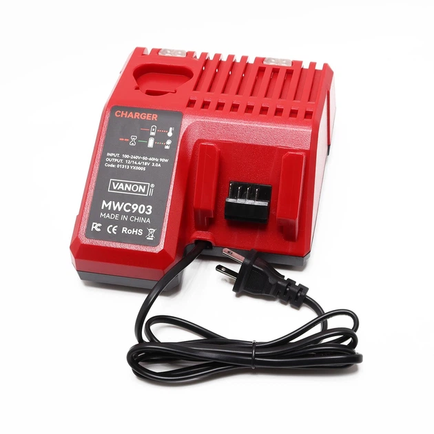 Зарядний пристрій до Milwaukee M12 M18 акумуляторів / MWC903 - зображення 2