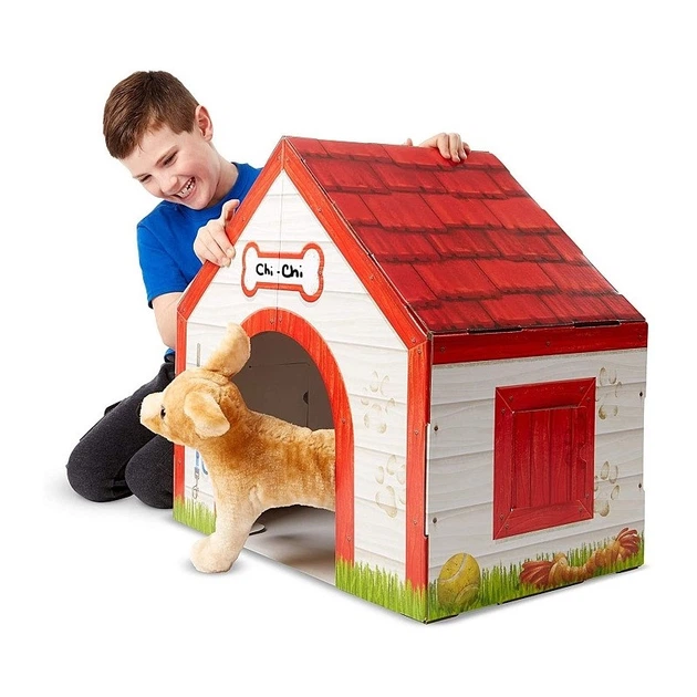 Картонный игровой домик для собаки MelissaandDoug MD5514, 56х38х56 см - Фото 3 Картонный игровой домик для собаки MelissaandDoug MD5514, 56х38х56 см - изображение 3