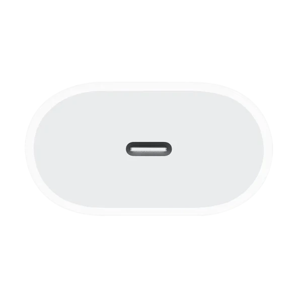 Зарядний пристрій для Apple 20W USB-C Power Adapter (MHJE3ZM/A) White - зображення 3