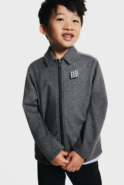 Дитяча куртка-сорочка для хлопчика H&M 122-128 см Темно-сіра (25122206D) - изображение 4
