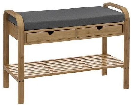 Szafka na buty 5five Simply Smart ZEN bambusowa z siedziskiem 74 x 34 x 55 cm (3560231628963) - obraz 2