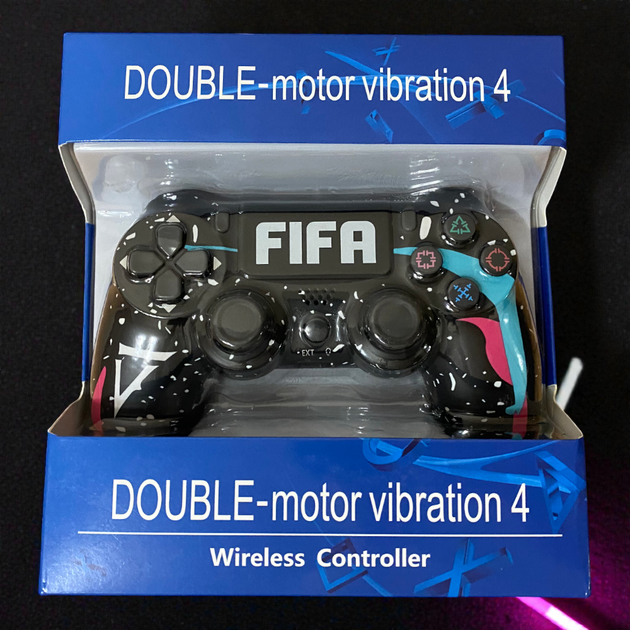 Беспроводной джойстик для PS4 с принтом FIFA Черный игровой геймпад Bluetooth джойстик Dual Shock PS4 - изображение 5