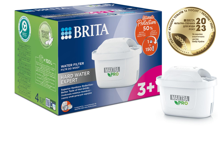 Набор Картриджей BRITA Maxtra Pro Limescale для жесткой воды 3+1 шт (1051773) - изображение 7