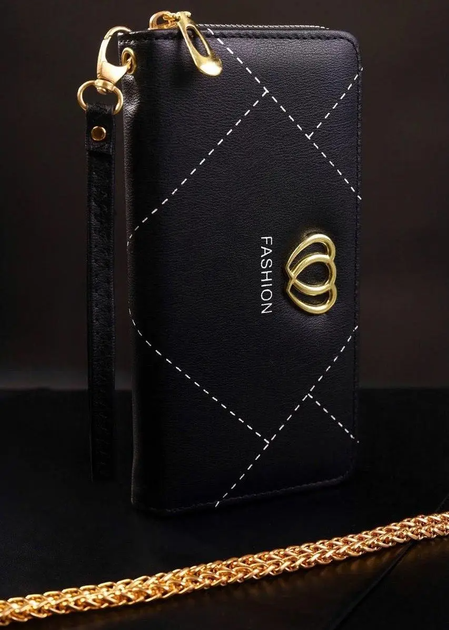 Кошелек No brand 461 женский черный - Фото 3 Кошелек No brand 461 женский черный - изображение 3