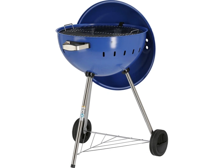Grill węglowy YATO YG-20302 okrągły 54 cm Niebieski (5906083117206) - obraz 5