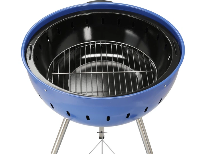 Grill węglowy YATO YG-20302 okrągły 54 cm Niebieski (5906083117206) - obraz 10