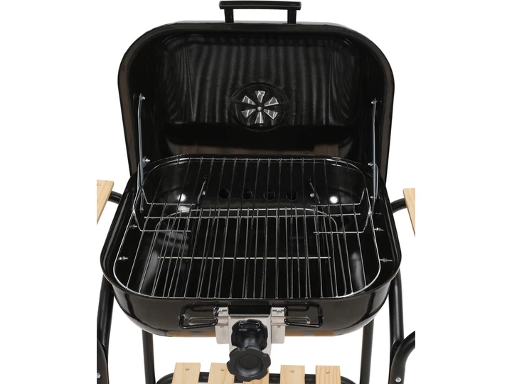 Grill węglowy Lund 99905 z pokrywą i regulacją rusztu 45 x 40 cm (5906083093241) - obraz 7