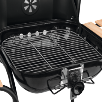 Grill węglowy Lund 99905 z pokrywą i regulacją rusztu 45 x 40 cm (5906083093241) - obraz 9