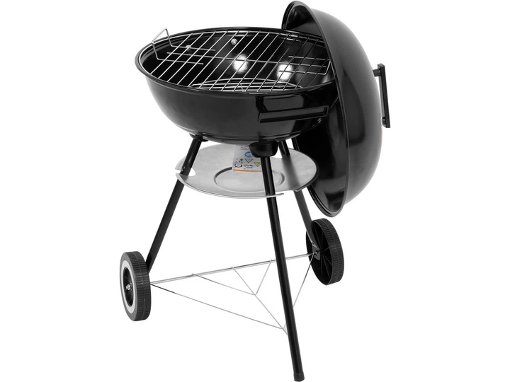 Grill węglowy Lund 99918 okrągły  z pokrywą 41 cm (5906083093449) - obraz 3