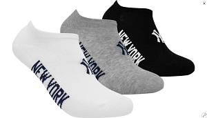 Шкарпетки New York Yankees 3 pk Sneaker чорний, білий, сірий Унісекс 43-46 - Фото 1 Шкарпетки New York Yankees 3 pk Sneaker чорний, білий, сірий Унісекс 43-46 - зображення 1