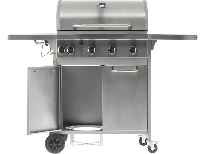 Gazowy grill Lund 99655 AKKA 4 + 1 żeliwny ruszt (5906083092190) - obraz 3