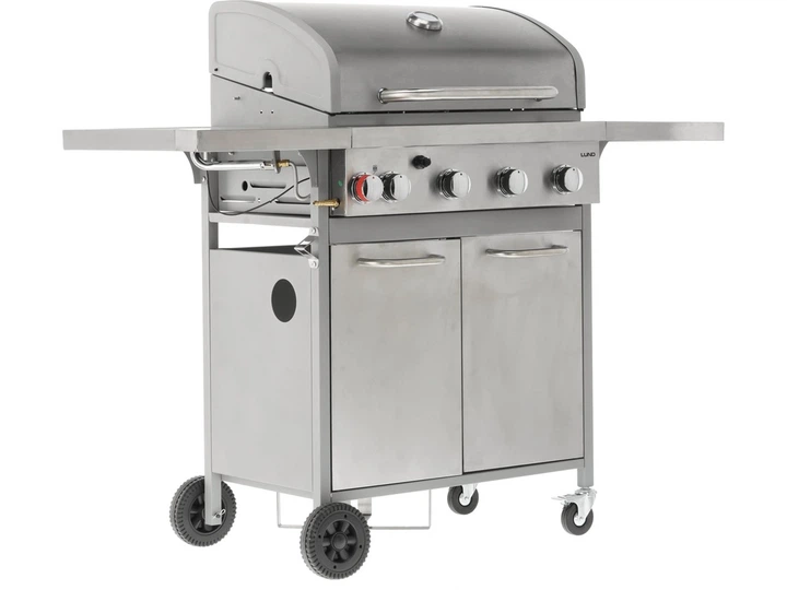 Gazowy grill Lund 99655 AKKA 4 + 1 żeliwny ruszt (5906083092190) - obraz 6