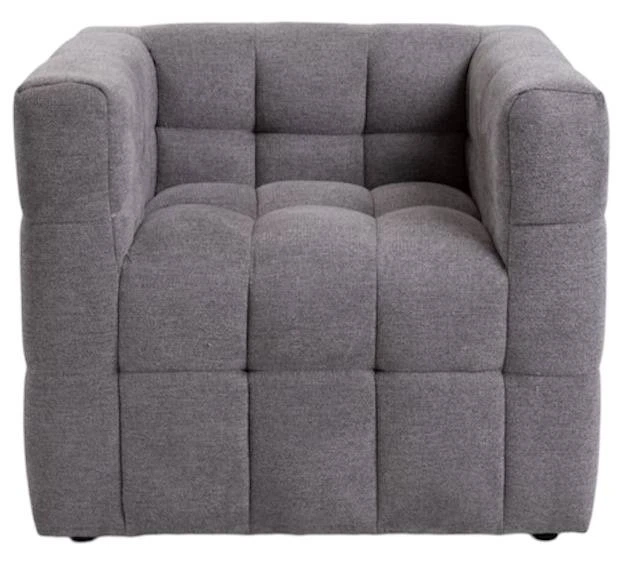 Крісло HOMLA BISKOTO в сірій тканині 80 x 68 x 65 см (5906496710728) - зображення 2