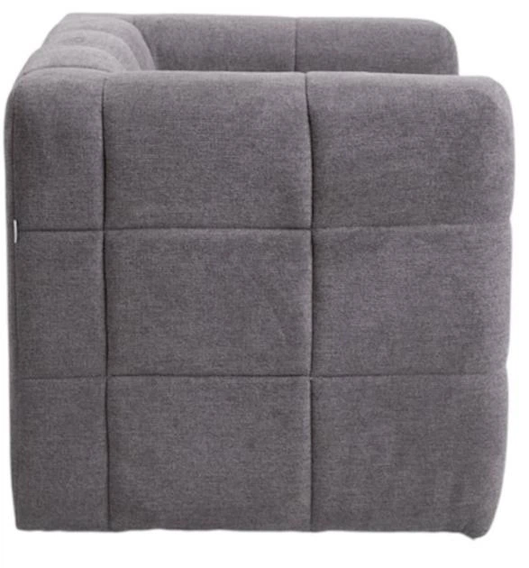 Крісло HOMLA BISKOTO в сірій тканині 80 x 68 x 65 см (5906496710728) - зображення 3