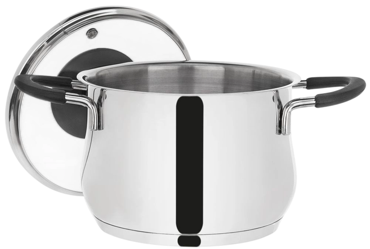Garnek Orion Dalie z pokrywką ze stali nierdzewnej 2.4 l (8592381165710) - obraz 2