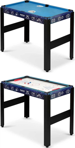 Ігровий стіл Neo Sport 12в1 106x59x90 см Чорний NS-801 (5903890605810) - зображення 9