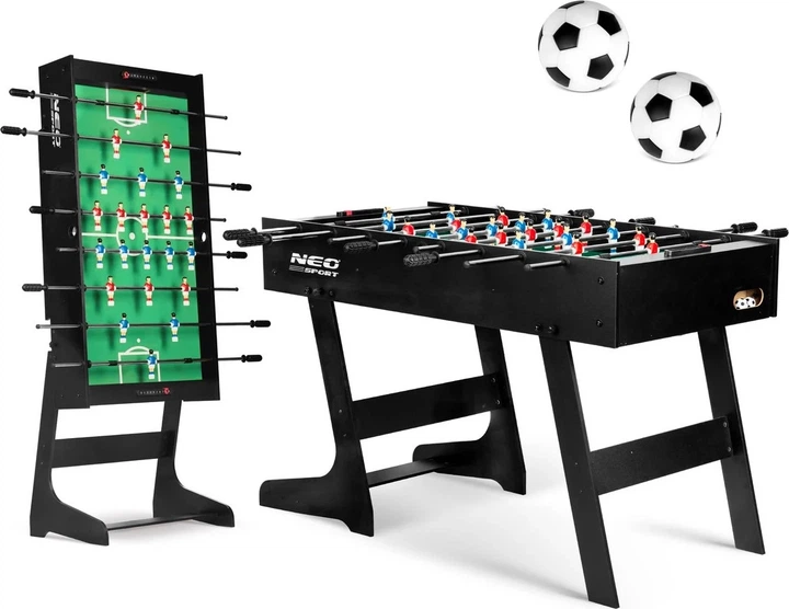 Настільний футбол Neo Sport 121x61x80 см Чорний NS-803 (5903890605834) - зображення 5