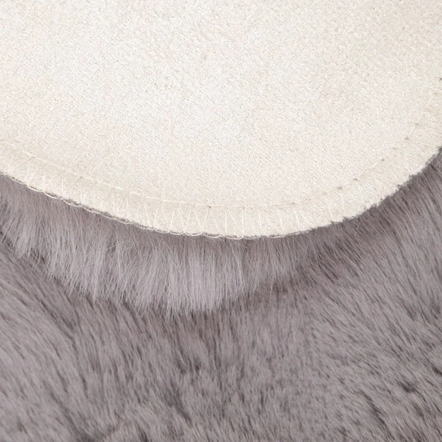 Килим HOMLA Alder зі штучного хутра 60x90 см Сірий 241811 (5906496751233) - зображення 4