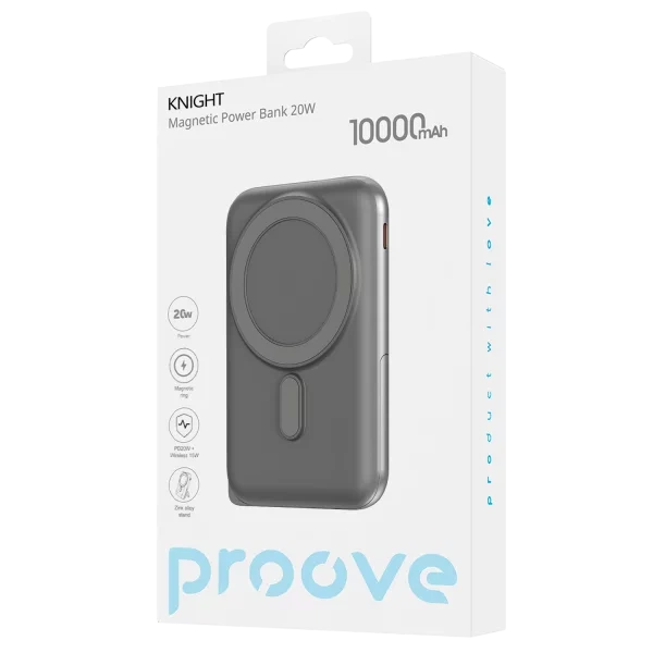 Портативная Батарея Proove Knight 20W 10000mAh Dark Gray - изображение 5