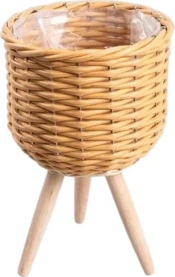  Квітник HOMLA Florsu на ніжках, 21x33 см Бежевий 236646 (5906496735912) - зображення 2