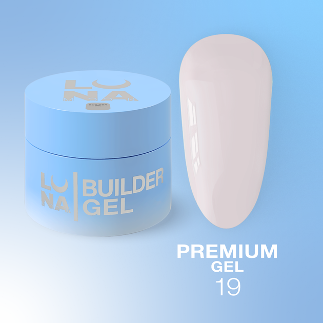 Гель LUNAMoon Premium Gel La Ballerina №19 на 15 мл для укрепления, выравнивания и наращивания ногтей - Фото 1 Гель LUNAMoon Premium Gel La Ballerina №19 на 15 мл для укрепления, выравнивания и наращивания ногтей - изображение 1