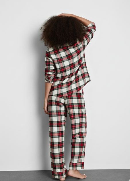 Жіночі піжамні штани Primark Wide Leg Pajama Bottoms L для дому та сну Червоний (8761) - зображення 3