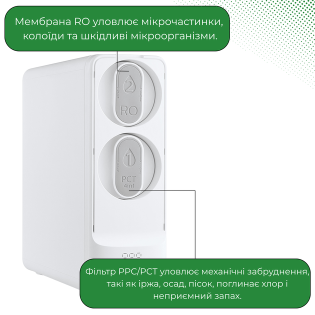 Прямоточна фільтр-система зворотного осмосу VIO AW-RB36 1000 T - зображення 3
