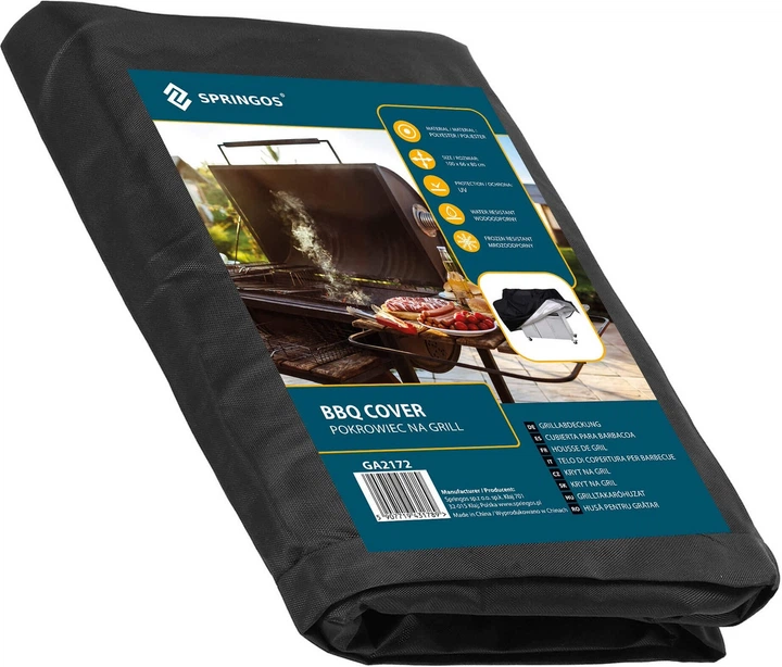 Pokrowiec na grilla Springos 60 x 65 x 80 cm wodoodporny Czarny (5907719431789) - obraz 6
