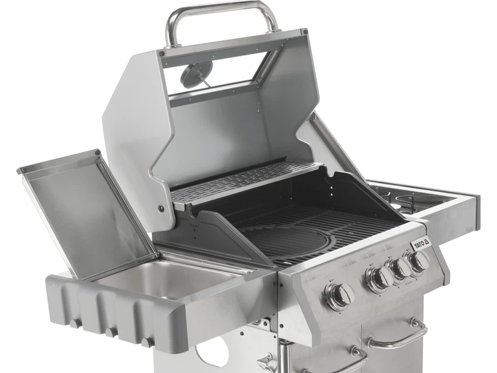 Gazowy grill YATO YG-20015 ITAMI 3+1 z szybą (5906083091841) - obraz 6