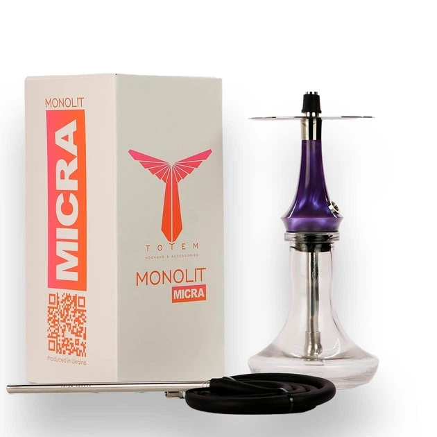 Кальян Totem Hookah Monolit Micra Violet Space - Фото 1 Кальян Totem Hookah Monolit Micra Violet Space - зображення 1
