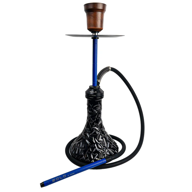 Кальян Gramm Hookah Solo Blue (Crystal Black) - Фото 1 Кальян Gramm Hookah Solo Blue (Crystal Black) - изображение 1