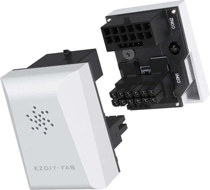 Адаптер EZDIY-FAB 12VHPWR 12+4 Pin предназначен для подключения видеокарт серии RTX 40 с угловым разъемом на 180° без гибки кабеля - Фото 1 Адаптер EZDIY-FAB 12VHPWR 12+4 Pin предназначен для подключения видеокарт серии RTX 40 с угловым разъемом на 180° без гибки кабеля - изображение 1