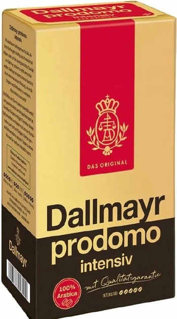 Кава Dallmayr Prodomo Intensiv мелена 500 г - Фото 1 Кава Dallmayr Prodomo Intensiv мелена 500 г - зображення 1