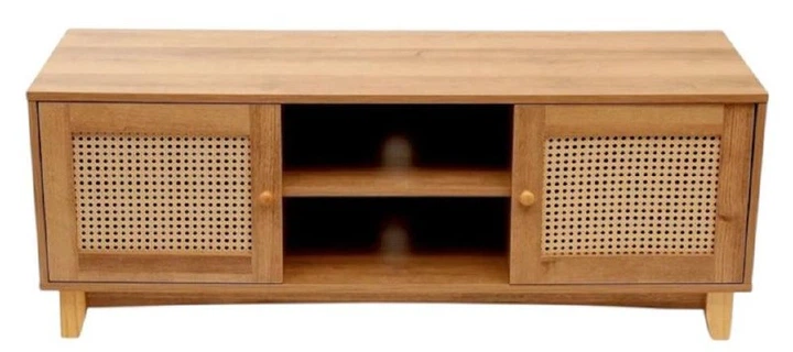 Тумба під телевізор HOMLA NOTTO з ротангом 120 x 40 x 45 см (5904183849652) - зображення 2