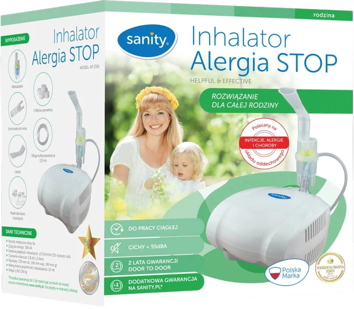Inhalator Sanity A500LW00 - obraz 3