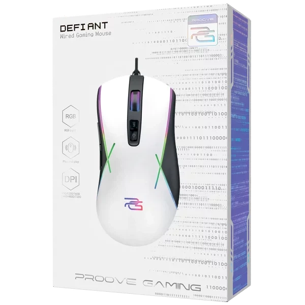 Проводная игровая мышь Proove Gaming Defiant White - изображение 5