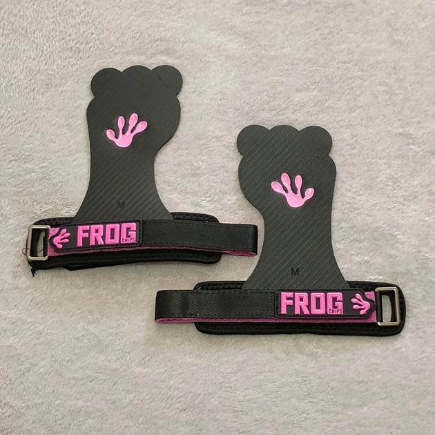 Гимнастические безмагнезионные накладки Frog ELITE GRIPS 4.0 HD, размер S, розовый цвет - изображение 3