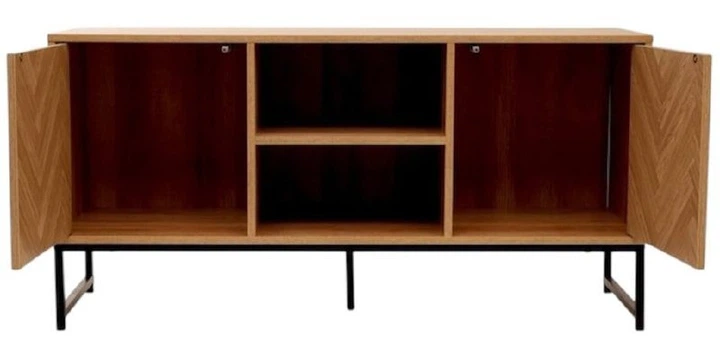 Тумба під телевізор HOMLA SWEN з металевими ніжками 120 x 38 x 60 см (5904183849720) - зображення 3